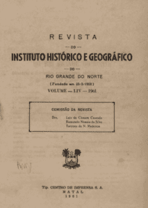 Revista do instituto Histórico do Rio Grande do Norte.